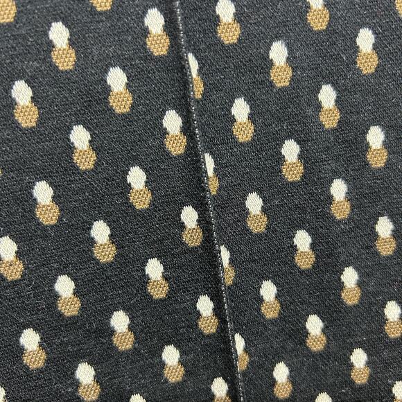 NEW Max Studio Pintuck Wide Leg Trouser Small Black Brown Knit Pull On Business - Picture 7 of 9